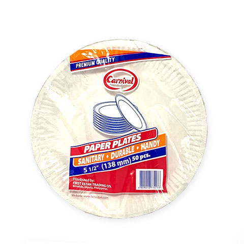 Round Paper Plate 138mm