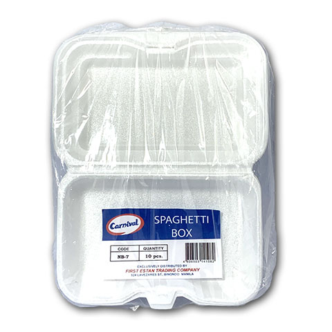 Styro Spaghetti Box