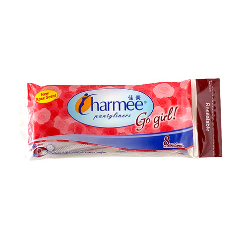 Panty Liner Rose Scent Resealable Pack