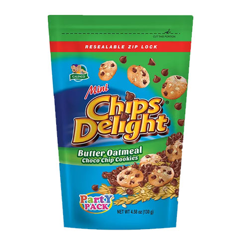 Butter Oatmeal Choco Chip Cookies Mini Resealable Pack