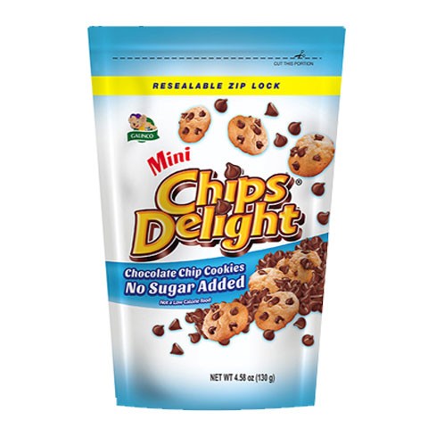 Chocolate Chip Cookies No Sugar Added Mini Resealable Pack