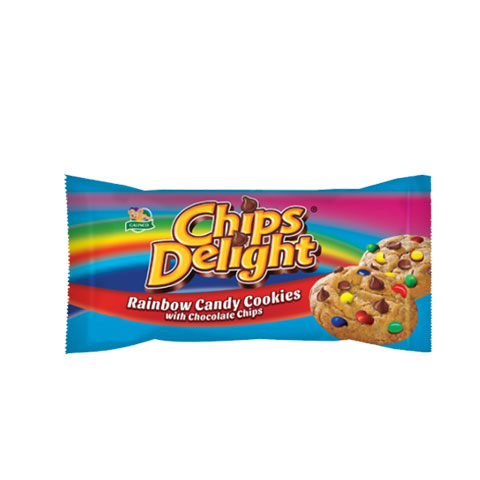 Rainbow Candy Cookies with Chocolate Chips