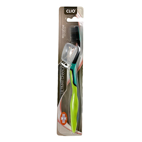 Clio Toothbrush Ultimax Charcoal MicroFine Soft Bristles