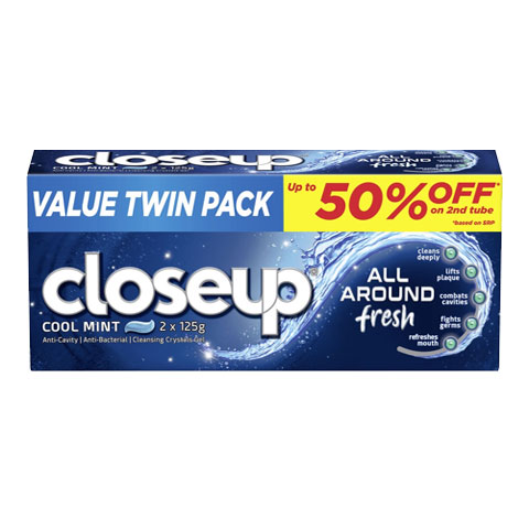Toothpaste All Around Fresh Cool Mint Twin Value Pack