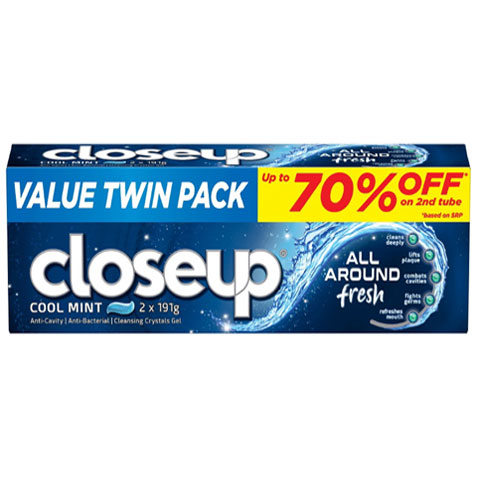 Toothpaste All Around Fresh Cool Mint Twin Value Pack