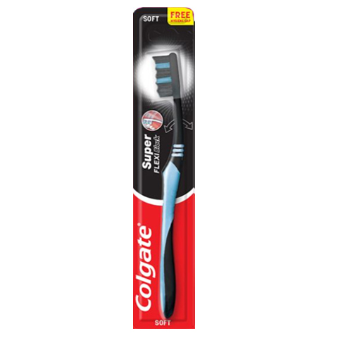 Toothbrush Super Flexi Black Soft