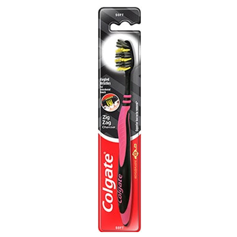 Toothbrush Zigzag Charcoal Soft