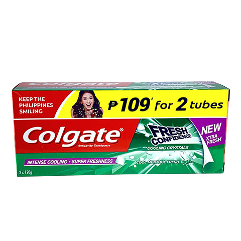 Toothpaste Fresh Confidence Cool Menthol Fresh 109 for 2 Tubes