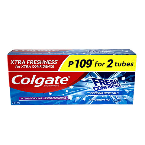 Toothpaste Fresh Confidence Peppermint Ice 109 for 2 Tubes