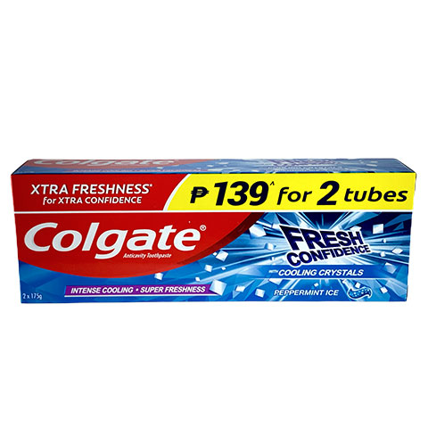 Toothpaste Fresh Confidence Peppermint Ice 139 for 2 Tubes