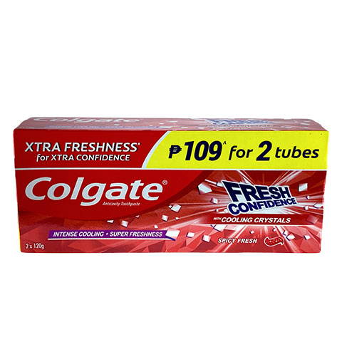 Toothpaste Fresh Confidence Spicy Fresh 109 for 2 Tubes