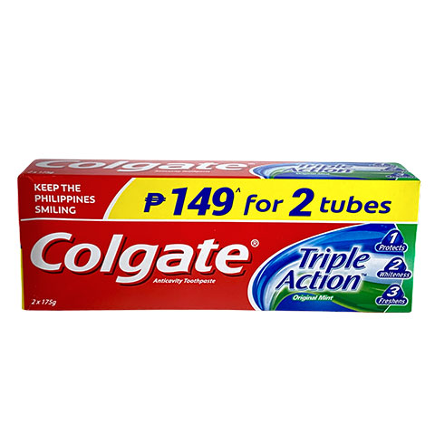 Toothpaste Triple Action Original Mint 149 for 2 Tubes