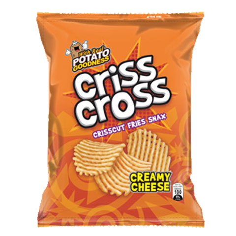 Crisscut Fries Snax Creamy Cheese