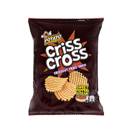 Crisscut Fries Snax Sweet Pepper Steak