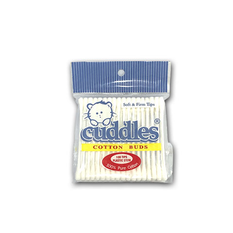 Cotton Buds Plastic Stem White 108 Tips