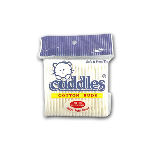 Cotton Buds Plastic Stem White 200 Tips