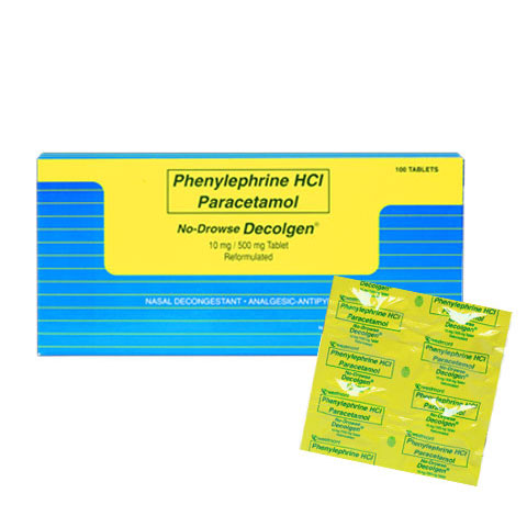 No-Drowse Paracetamol Tablet 500 mg