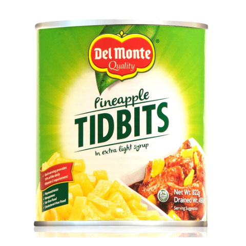 Pineapple Tidbits in Extra Light Syrup