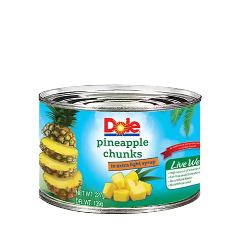 Pineapple Chunks in Extra Light Syrup