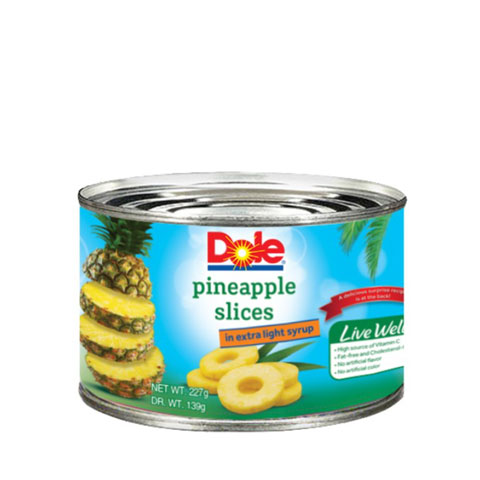 Pineapple Slices in Extra Light Syrup