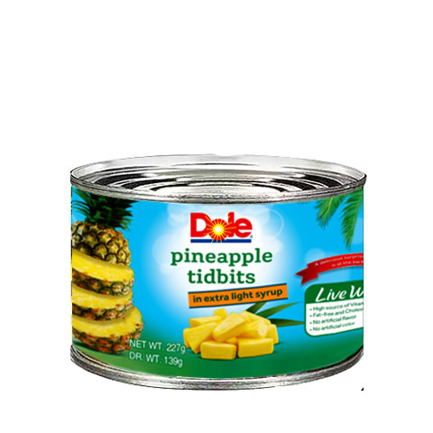 Pineapple Tidbits in Extra Light Syrup