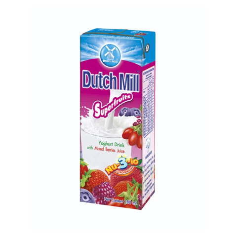 Yoghurt Milk Drink with Mixed Berries Juice Super Fruit