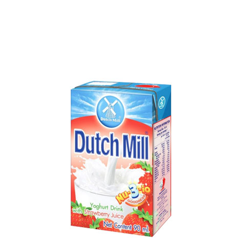Yoghurt Milk Drink with Strawberry Juice