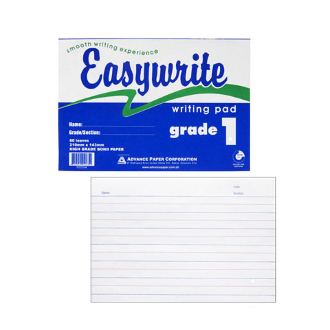 Writing Pad Grade 1 210x143mm