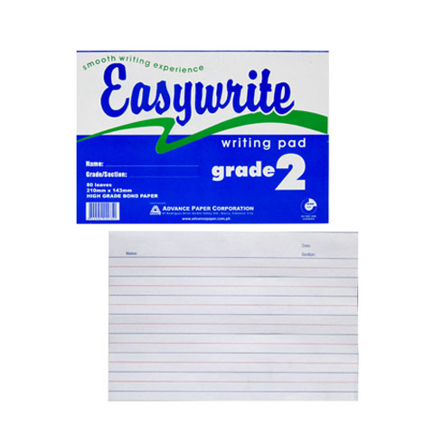 Writing Pad Grade 2 210x143mm