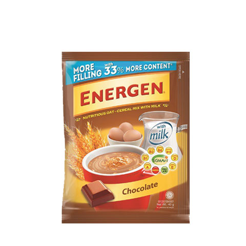 Energen Chocolate Oat Cereal Mix with Milk