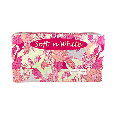 Soft 'n White Facial Tissue Travel Pack 2-Ply 140 pulls