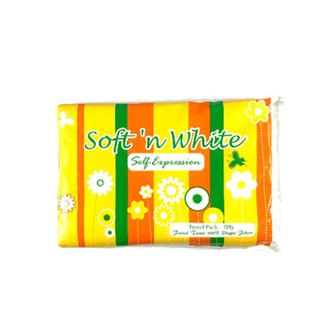 Soft 'n White Facial Tissue Travel Pack 2-Ply