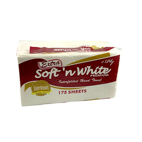Soft 'n White Tissue Interfolded Hand Towel 1-Ply