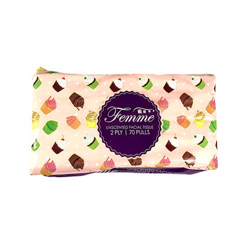 Facial Tissue Unscented Travel Pack 2-Ply