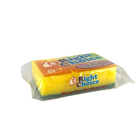 Right Choice 2in1 Scrubbing Sponge 65x100mm