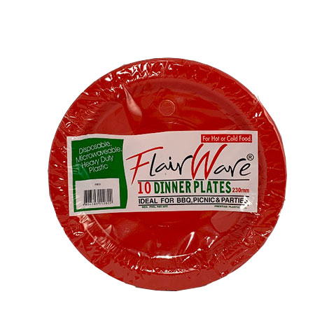 Dinner Plates 230mm Red