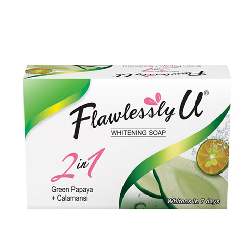 2in1 Green Papaya + Calamansi Whitening Soap