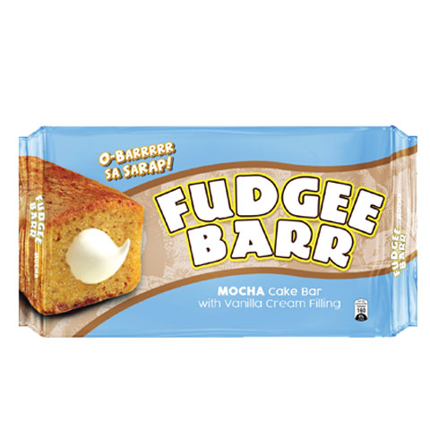 Mocha Cake Bar with Vanilla Cream Filling