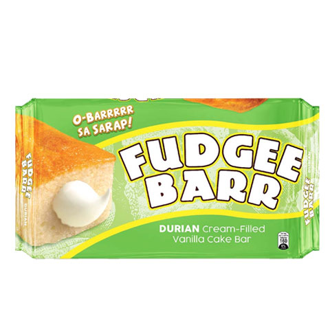 Vanilla Cake Bar with Durian Cream Filled