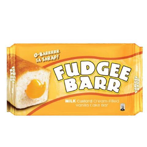 Vanilla Cake Bar with Milk Custard Cream-Filled