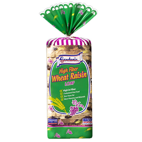 Wheat Raisin Loaf High Fiber