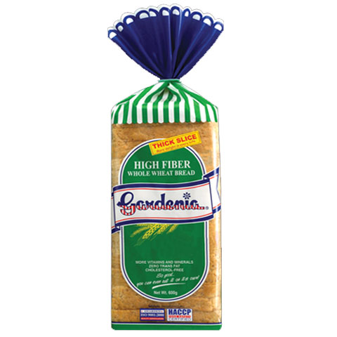 Whole Wheat Bread High Fiber Thick Slice