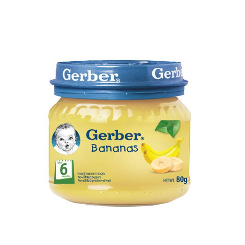 Pureed Baby Food Bananas