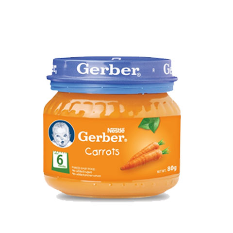 Pureed Baby Food Carrots