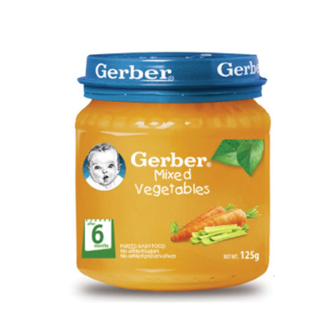 Pureed Baby Food Mixed Vegetables