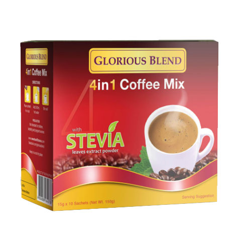 Coffee Mix 4in1 with Stevia Leaves Extract Powder