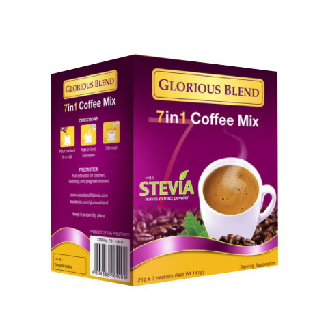 Coffee Mix 7in1 with Stevia Leaves Extract Powder