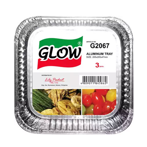 Aluminum Tray G2067-205x205x47mm