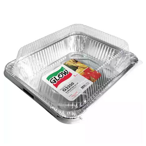 Aluminum Tray with Lid G3350-335x245x60mm