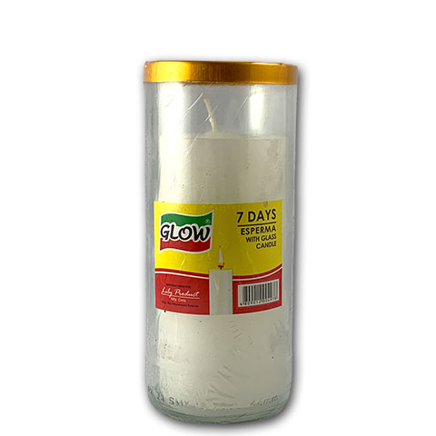 Esperma Candle with Glass 7 Days